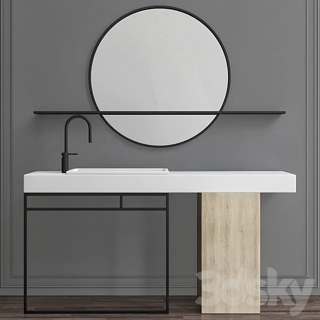 Washbasins Furniture No. 2 3D Model Washbasins Furniture No. 2 3D Model