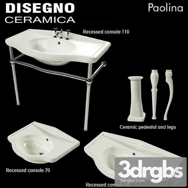 Washbasins Paolina 3D Model Download Washbasins Paolina 3D Model Download