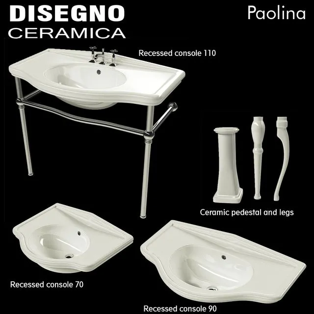 Washbasins_Paolina 3D Model Washbasins_Paolina 3D Model