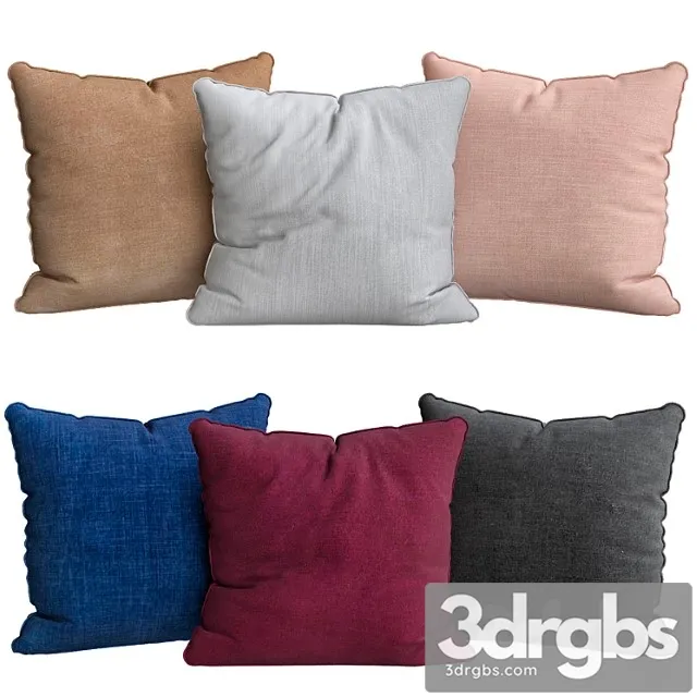 Washed velvet pillow covers 3D Model Download Washed velvet pillow covers 3D Model Download