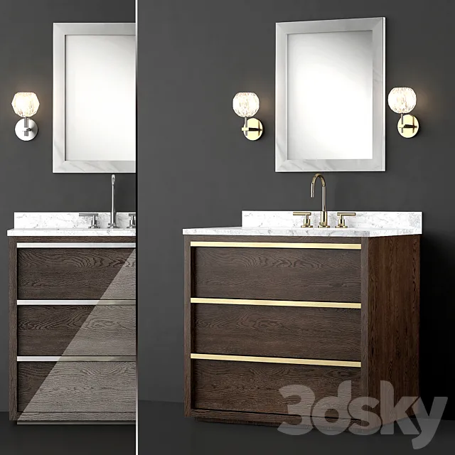 WASHER Bezier RH 22120464 (3 colors) 3D Model WASHER Bezier RH 22120464 (3 colors) 3D Model