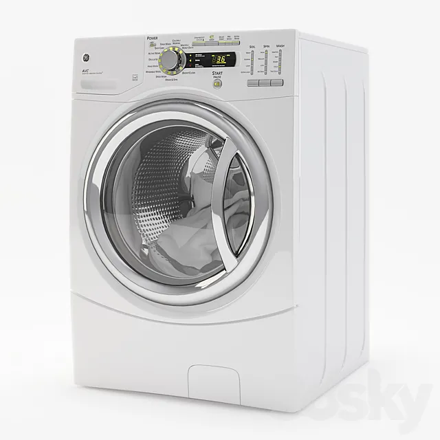 Washer GE 4.1 DOE CU. FT 3DModel