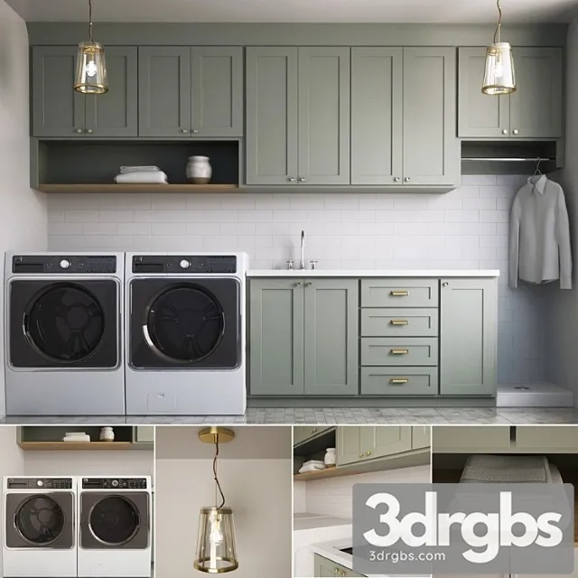 Washing and Drying Machine Kenmore Elite I Laundry 02 3D Model Download