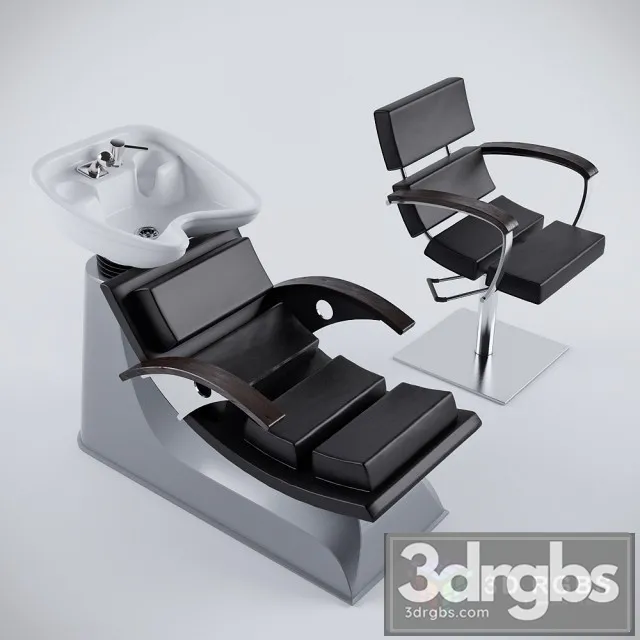 Washing Hair Chair 3D Model Download Washing Hair Chair 3D Model Download