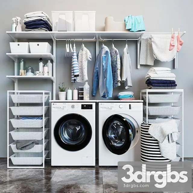 Washing machine 2 3D Model Download