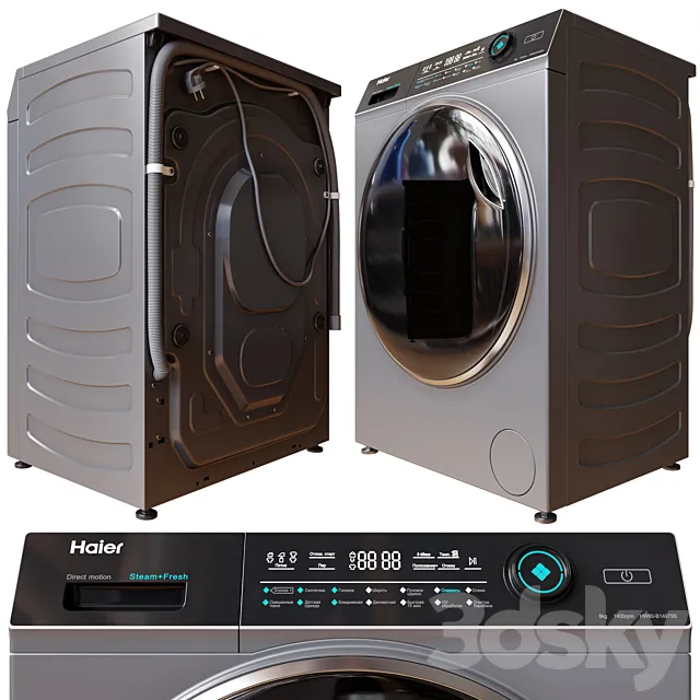 Washing Machine HAIER HW80-B14979S 3DModel