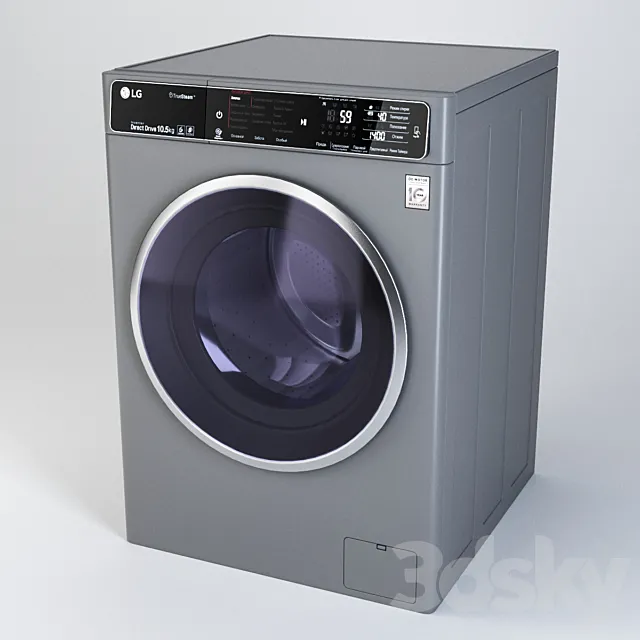 Washing Machine LG F14U1JBS6 3DModel