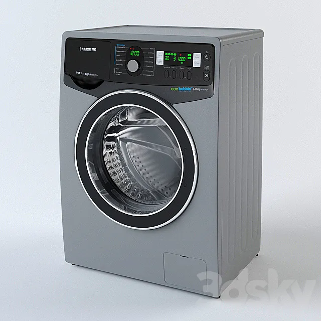Washing Machine Samsung WF1602XQR 3DModel