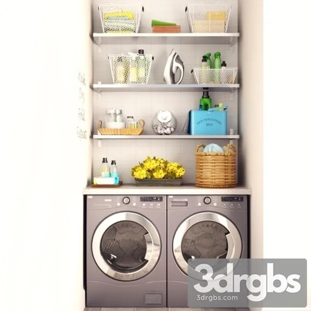 Washing Set 3D Model Download Washing Set 3D Model Download