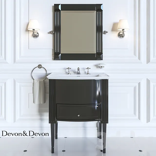 Washstand Devon & Devon DOMINO 3D Model Washstand Devon & Devon DOMINO 3D Model