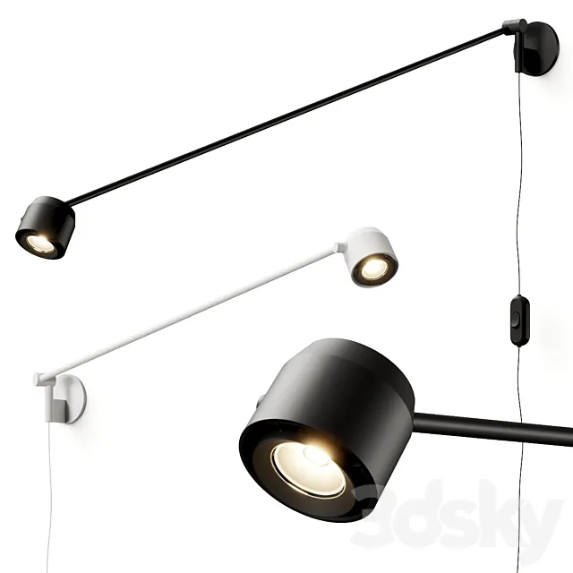 Wastberg W225 Ion Wall Lamp 3D Model Wastberg W225 Ion Wall Lamp 3D Model