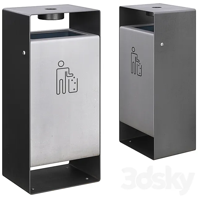 Waste bin 3D Model Waste bin 3D Model