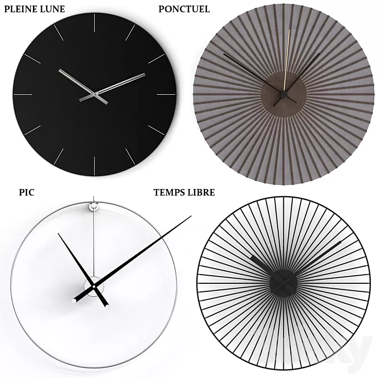 Watch ligne-roset: Pleine Lune Ponctuel Pik Temps Libre 3D Model