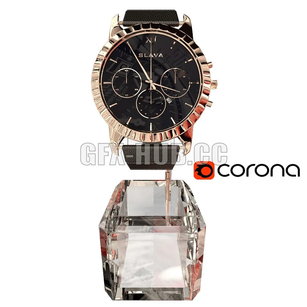 Watches SLAVA 3D Model Watches SLAVA 3D Model
