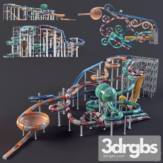 Water Amusement 3D Model Download Water Amusement 3D Model Download