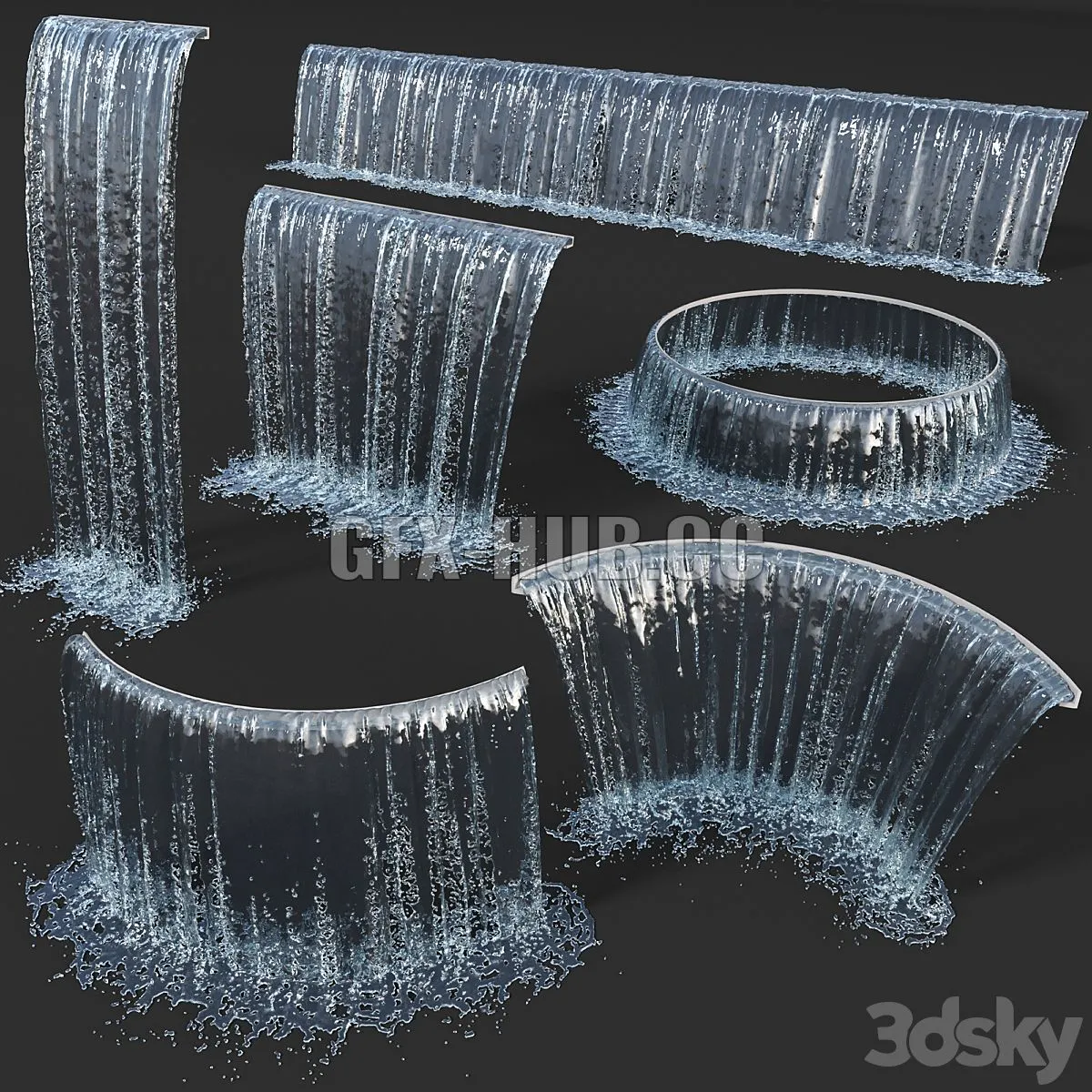 Water Collection 5 3D Model Water Collection 5 3D Model