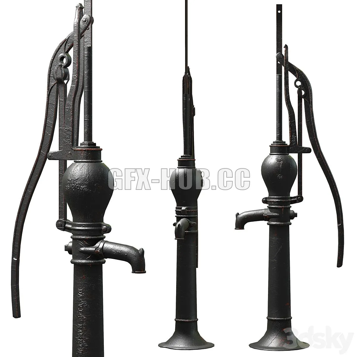 Water Hand Pump The Oshkosh 3D Model