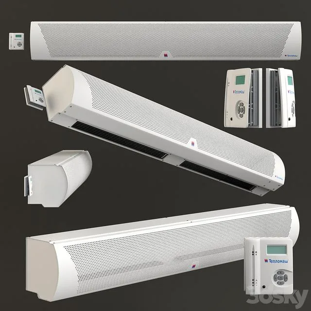 Water heat curtain Teplomash KEV-98P4121W 3D Model