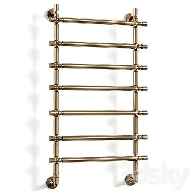 Water heated towel rail Dvin Bubble 3 3D Model Water heated towel rail Dvin Bubble 3 3D Model