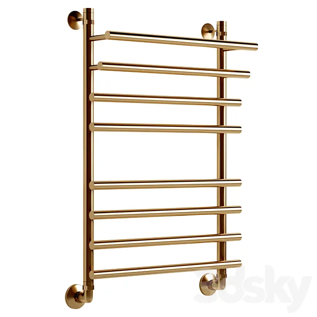 Water heated towel rail EWRIKA Medea Pr 80×50 gold 3D Model Water heated towel rail EWRIKA Medea Pr 80×50 gold 3D Model