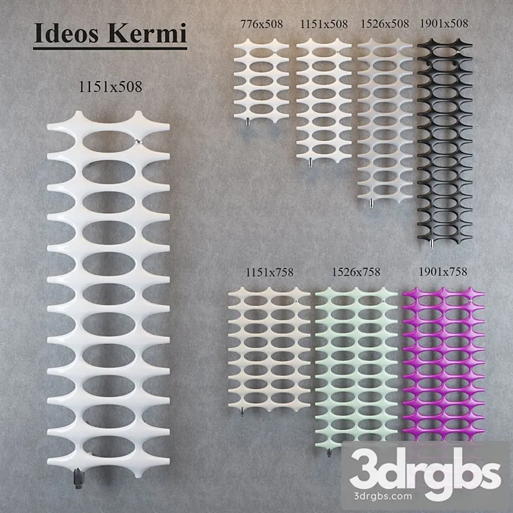 Water Heated Towel Rail Ideos Kermi 3D Model Download Water Heated Towel Rail Ideos Kermi 3D Model Download