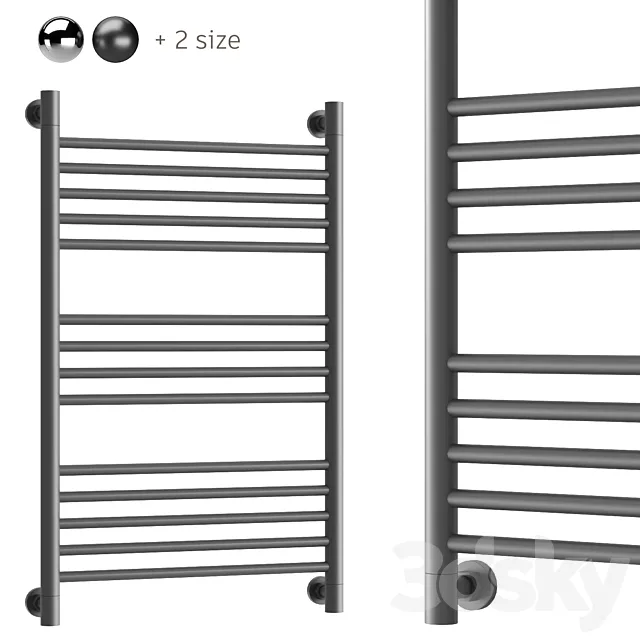 Water heated towel rail Sunerzha Bogema 3D Model