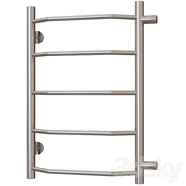 Water heated towel rail Terminus Victoria P5 400×596 with side connection 500 3D Model Water heated towel rail Terminus Victoria P5 400×596 with side connection 500 3D Model