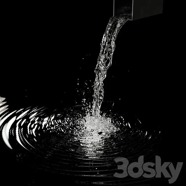 Water jet – stream of water 3DModel