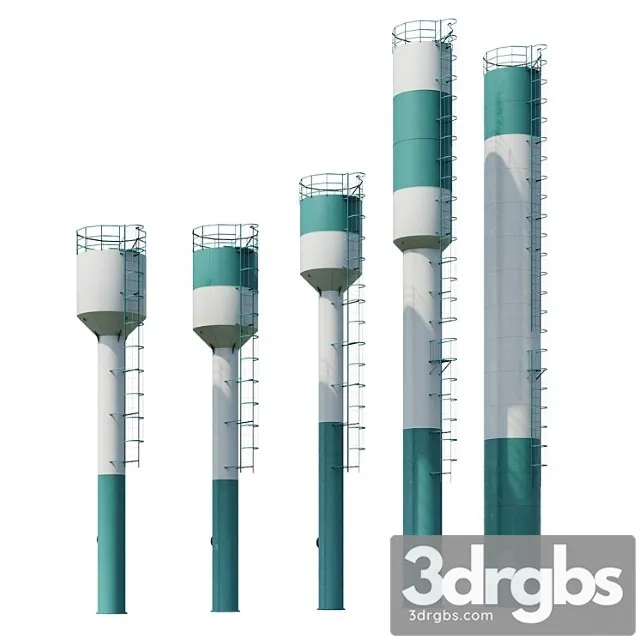 Water tower rozhnovsky 3D Model Download Water tower rozhnovsky 3D Model Download