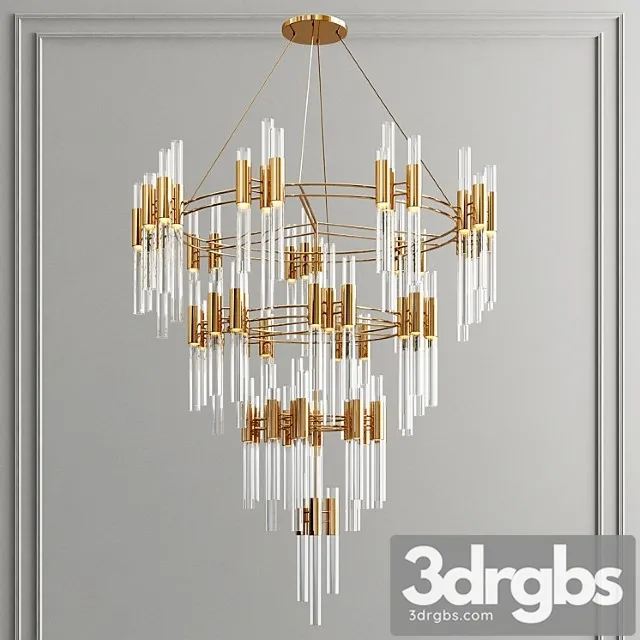 Waterfall Chandelier 1 3D Model Download