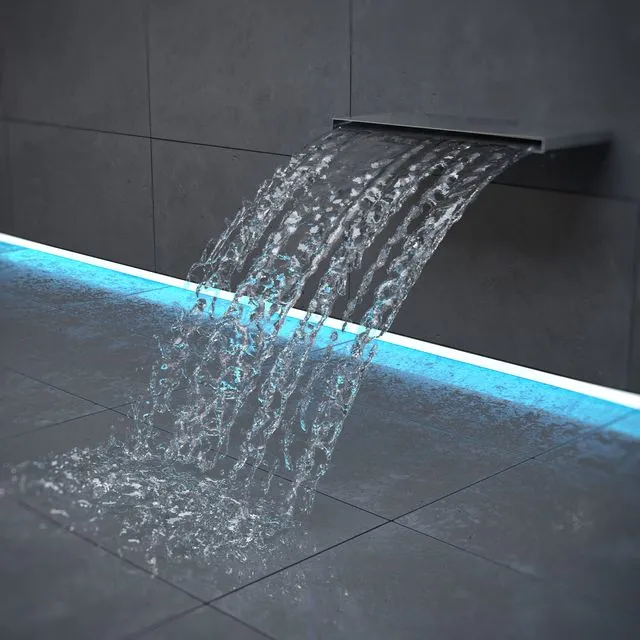 Waterfall for swimming pools 3D Model Waterfall for swimming pools 3D Model