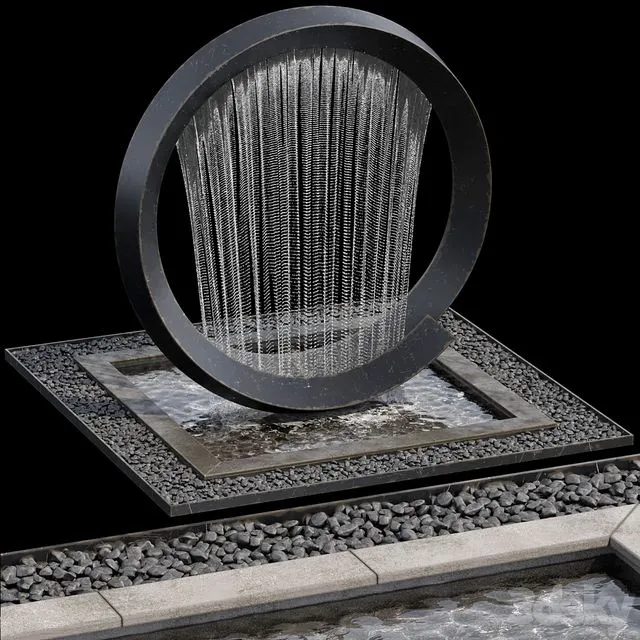Waterfall fountains cascade 13 3D Model Waterfall fountains cascade 13 3D Model