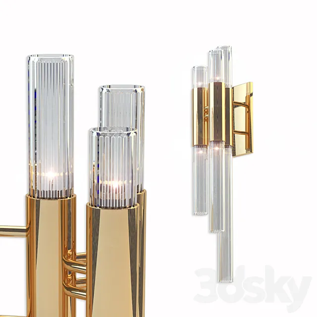 Waterfall wall by luxxu 3D Model