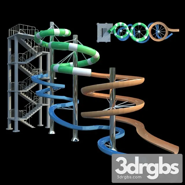 Waterpark Gorka Turbolens 3D Model Download Waterpark Gorka Turbolens 3D Model Download