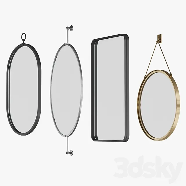 Waterworks mirrors collection 3D Model