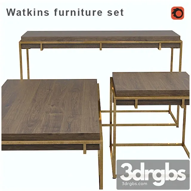 Watkins furniture set 2 3D Model Download