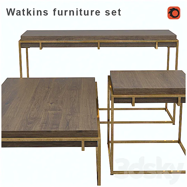 Watkins furniture set 3D Model