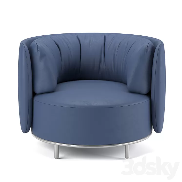 Wave armchair by Natuzzi Italia 3D Model