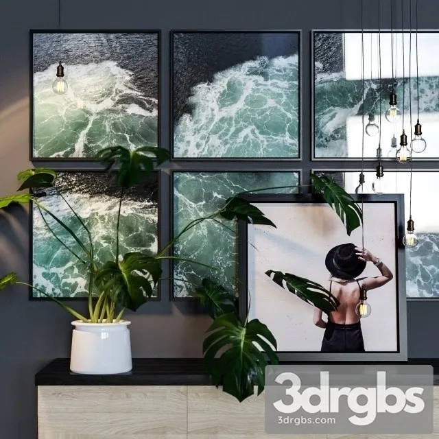 Wave Picture 3D Model Download