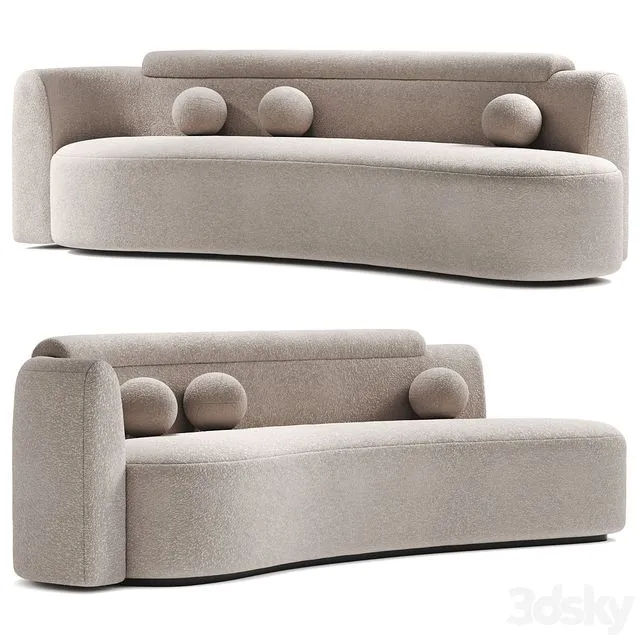 Wave sofa by Daniel Boddam 3D Model Wave sofa by Daniel Boddam 3D Model