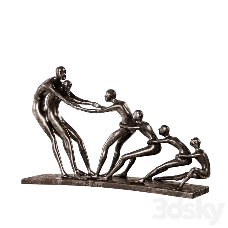 WAYFAIR bronze statuette War Human 3D Model Free Download