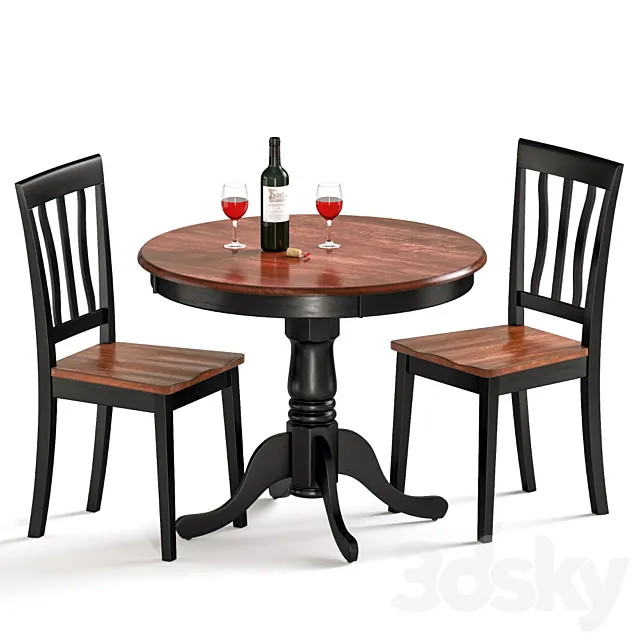 Wayfair furniture set 3D Model Wayfair furniture set 3D Model