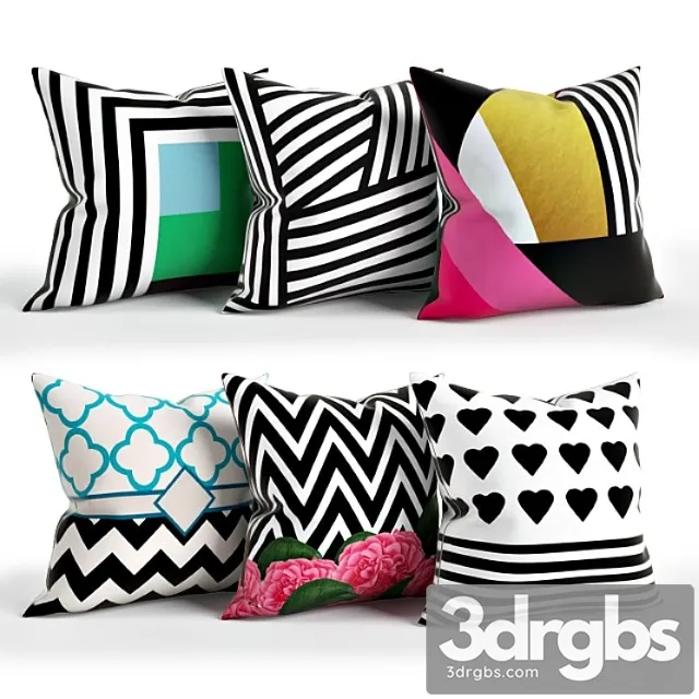 Wayfair pillow set 005 3D Model Download Wayfair pillow set 005 3D Model Download