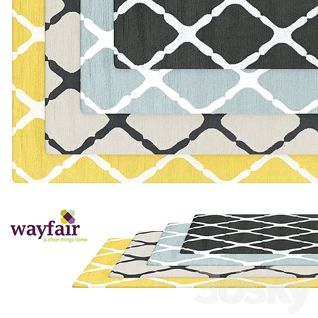Wayfair_carpets 3D Model Wayfair_carpets 3D Model