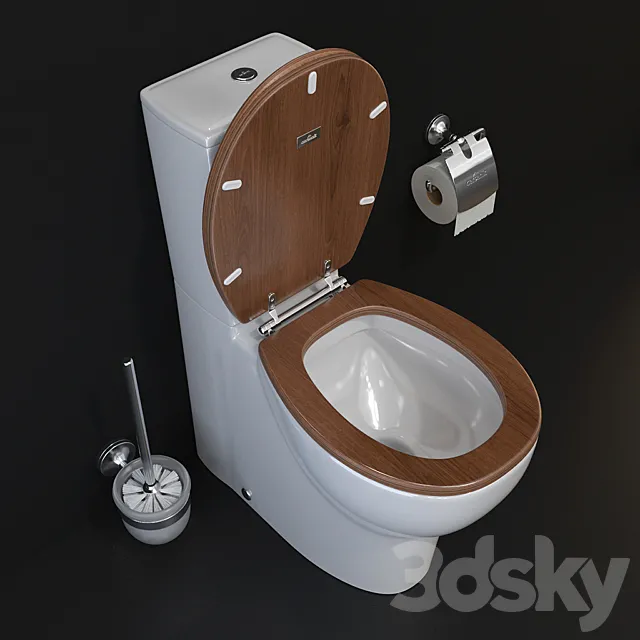 WC and accessories from Cersanit 3DModel WC and accessories from Cersanit 3DModel