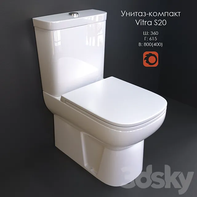 WC-CD Vitra S20 3DModel