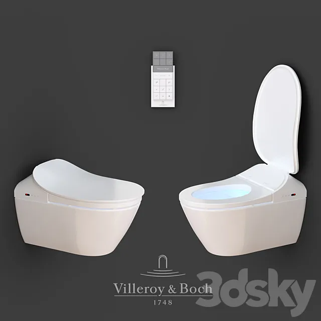 WC ViClean-L villeroy boch 3DModel WC ViClean-L villeroy boch 3DModel