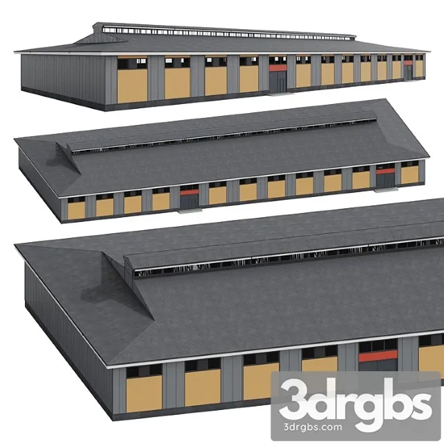 Weaving enterprise building 3D Model Download