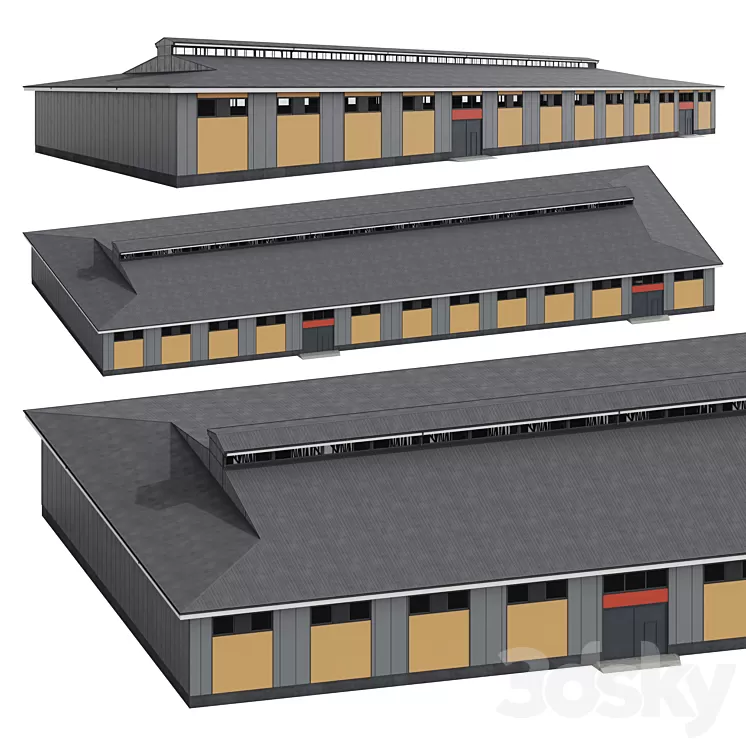 Weaving Enterprise Building 3D Model