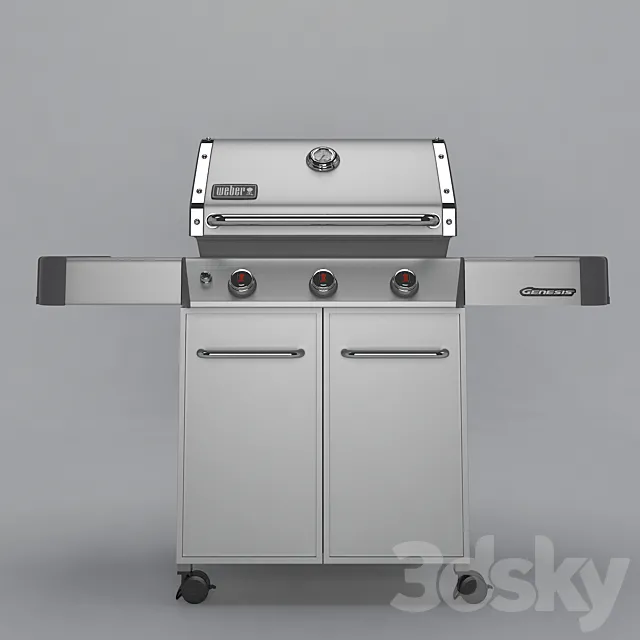 WEBER GENESIS GRILL 3D Model WEBER GENESIS GRILL 3D Model